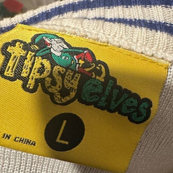 Tipsy Elves Snowman Nose Thief Ugly Christmas Sweater – Fun Holiday - Picture 9 of 10